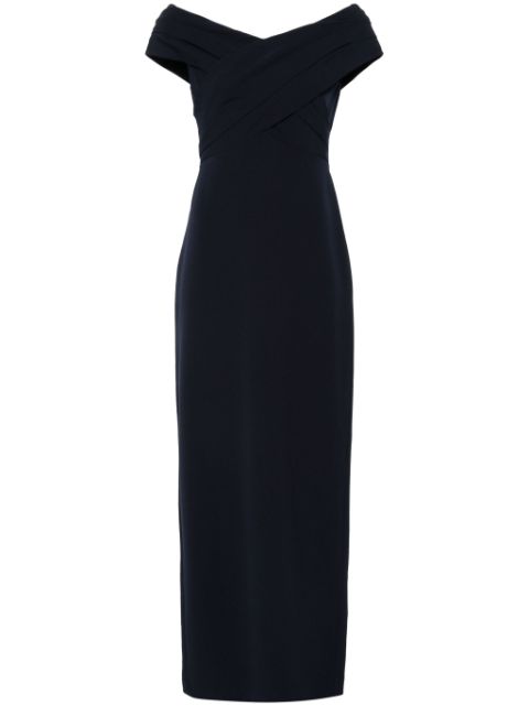 Lauren Ralph Lauren off-shoulder crepe gown Women