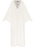 Balmain semi-sheer beach dress - White