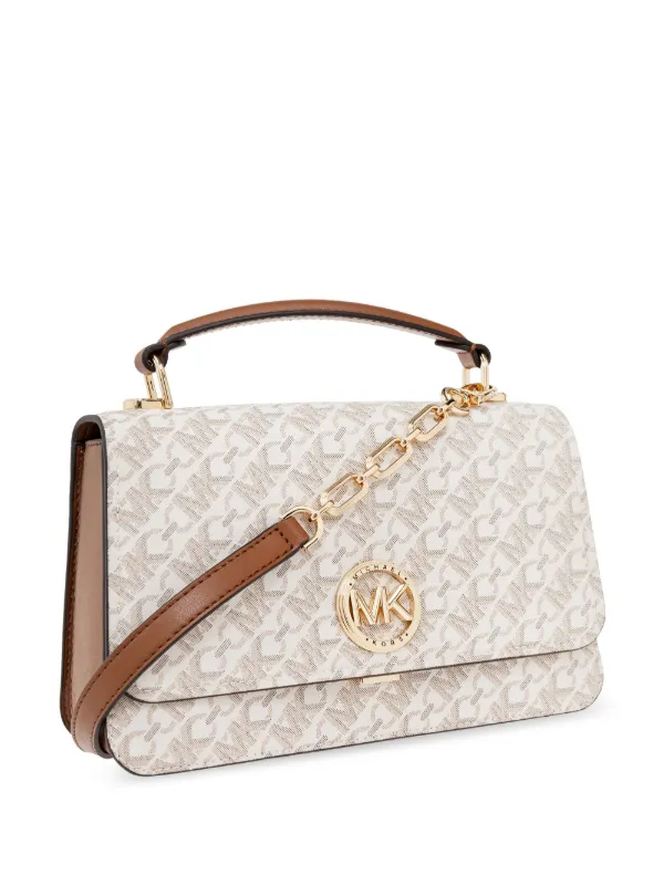 Michael offers Kors white and gold handbag!!