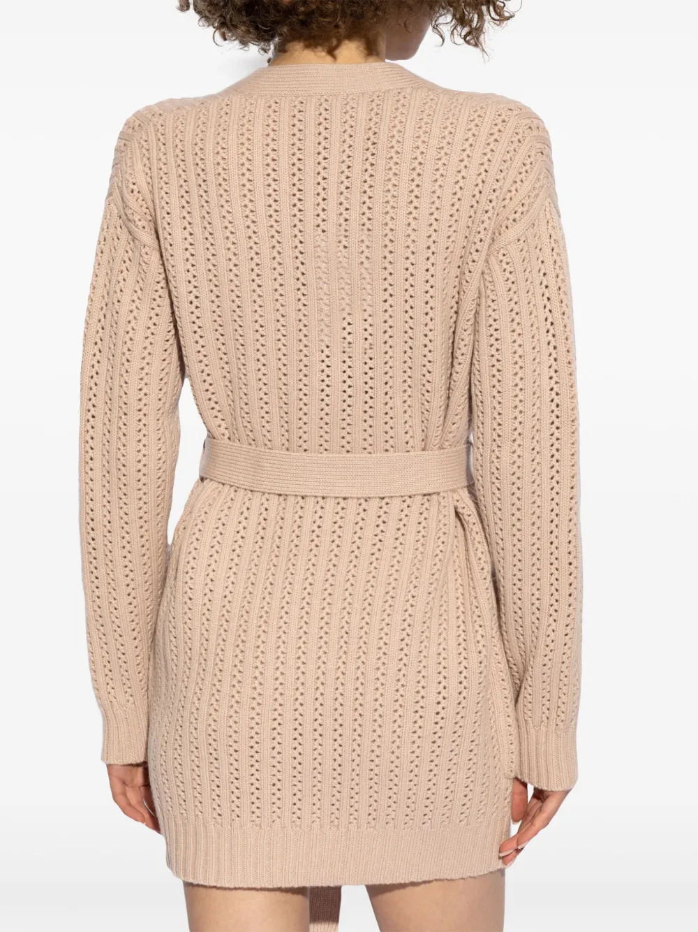 Max Mara Geperforeerd vest Beige