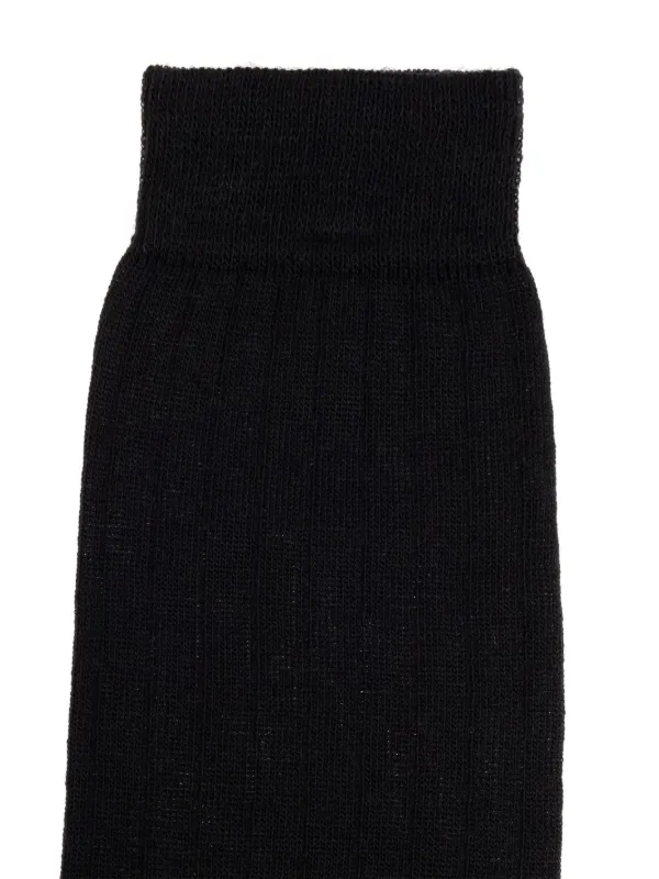 Maison Margiela Tabi thigh-length Wool Socks | Black | FARFETCH