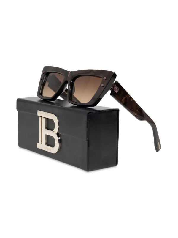 BALMAIN brown cat eye sunglasses Balmain® Eyewear - B-II Sunglasses | Specs Collective main image 3