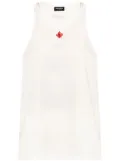 DSQUARED2 cotton sleeveless top - White