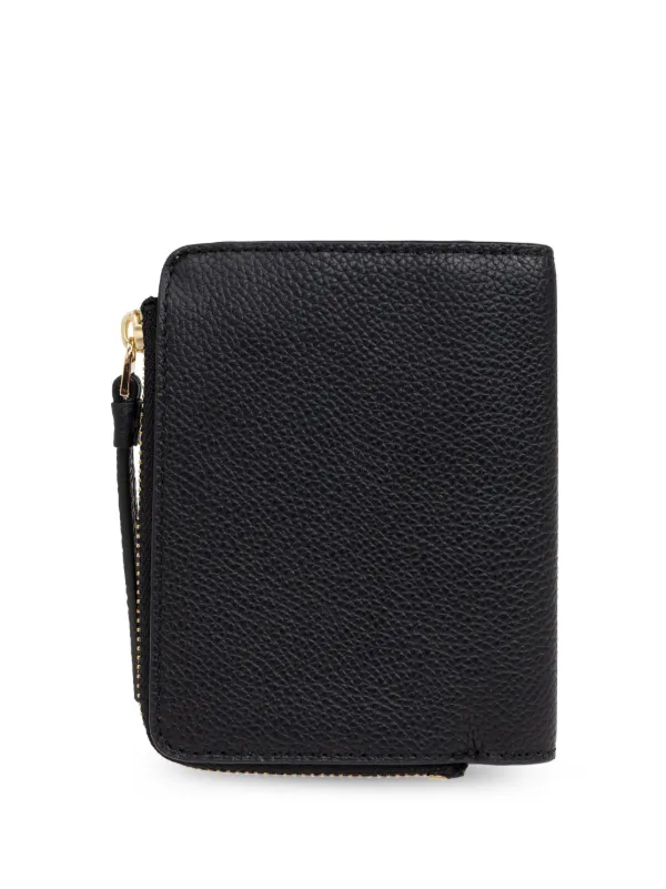Tory Burch logo-patch Leather Wallet | Black | FARFETCH
