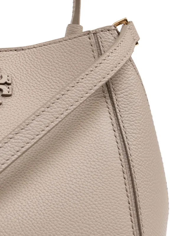 Tory Burch McGraw Leather Bucket Bag Neutrals FARFETCH BH