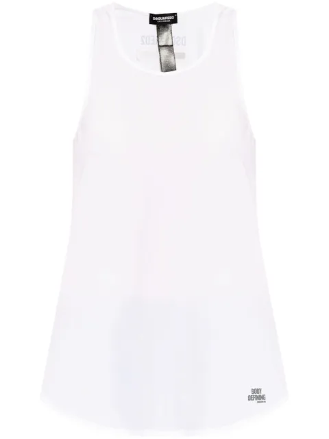 DSQUARED2 logo-print sleeveless top