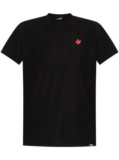 DSQUARED2 logo-embroidered cotton t-shirt