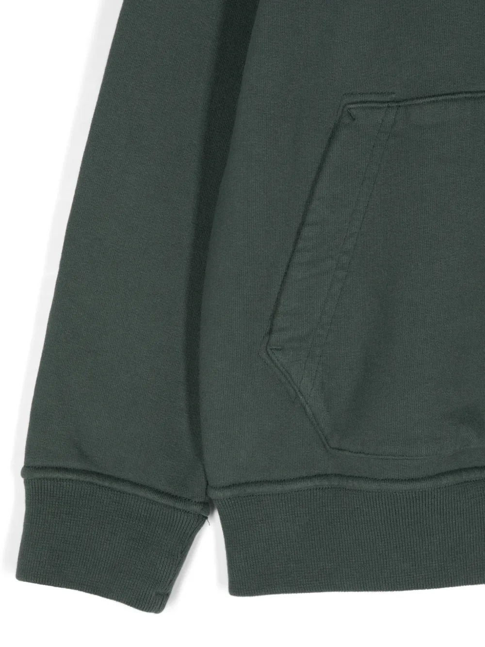 Stone Island Junior Katoenen hoodie Groen