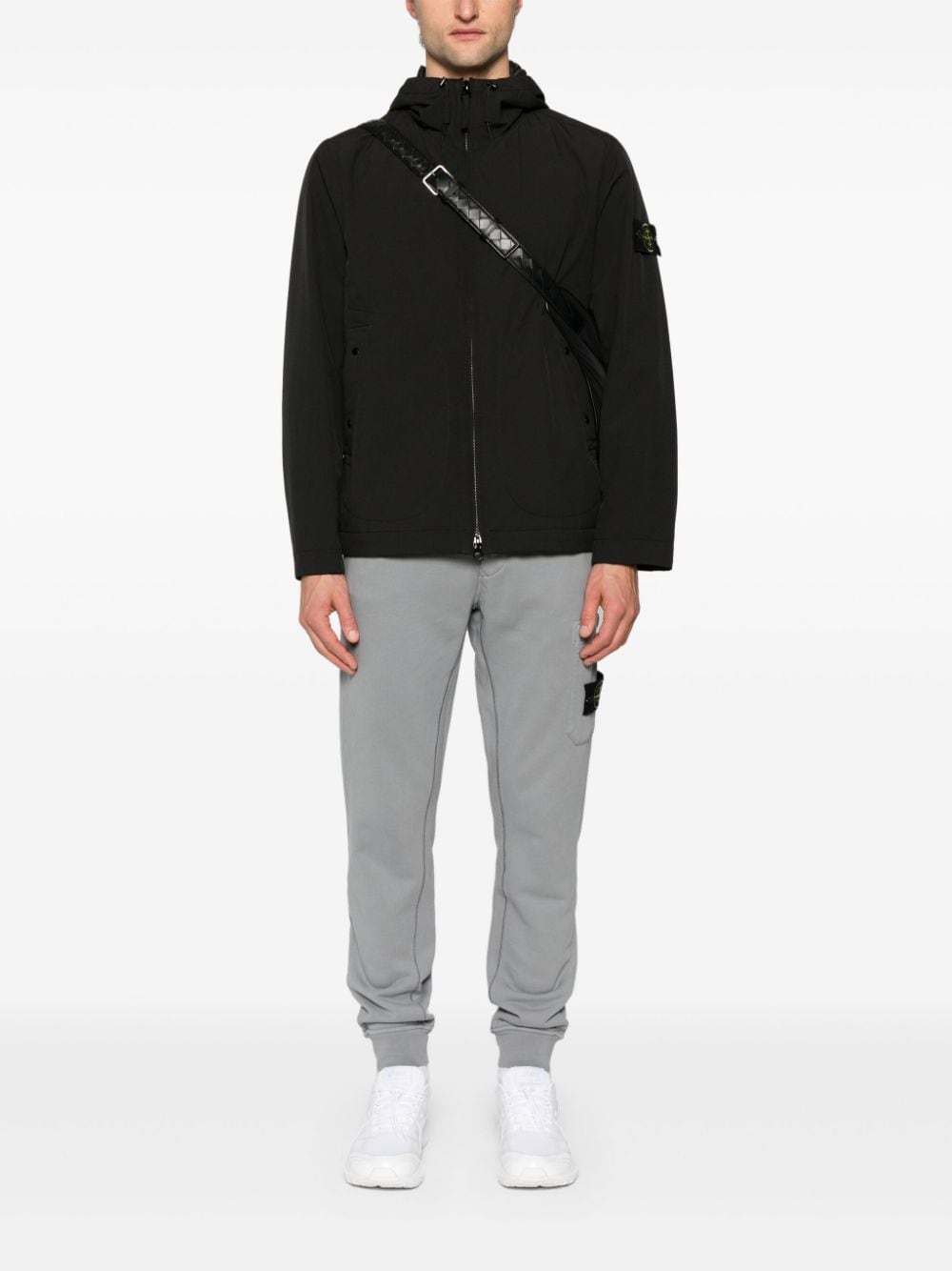 Stone Island Jack met Compass-logopatch - Zwart