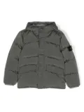 Stone Island Junior Compass-badge padded jacket - Grey