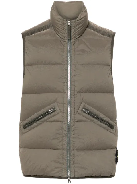 Stone Island gilet matelassé à patch logo