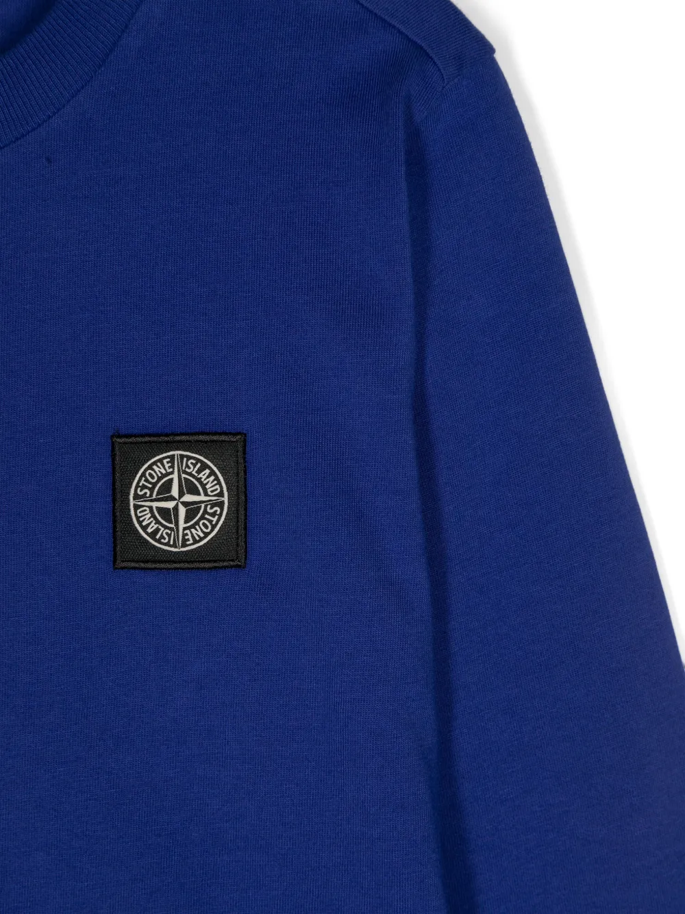 Stone Island Junior Sweater met Compass-logopatch Blauw