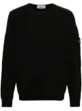 Stone Island Compass-badge cotton sweatshirt - Black