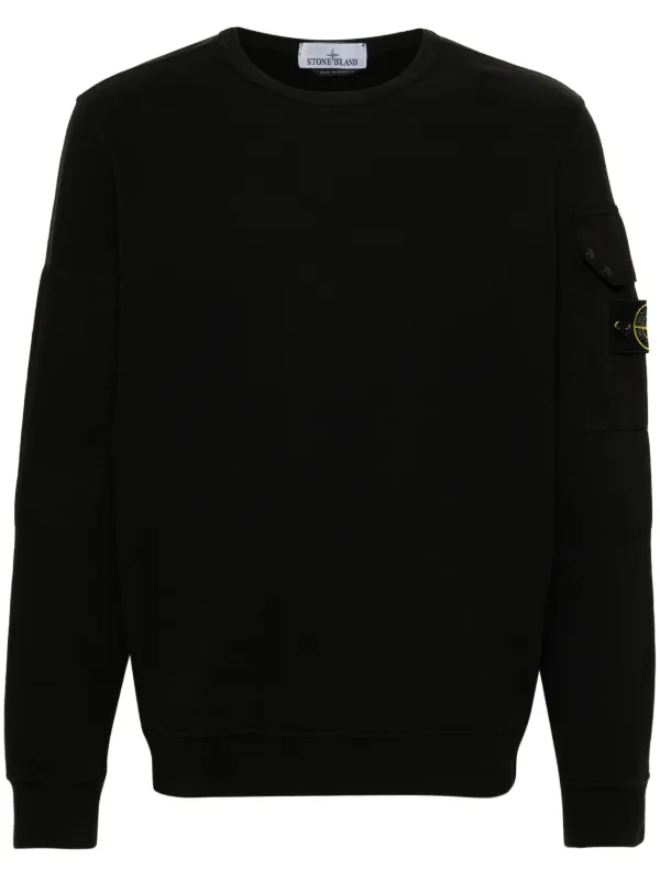 Badge sleeve sweatshirt stone island online