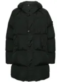 Stone Island Compass-badge hooded padded coat - Black