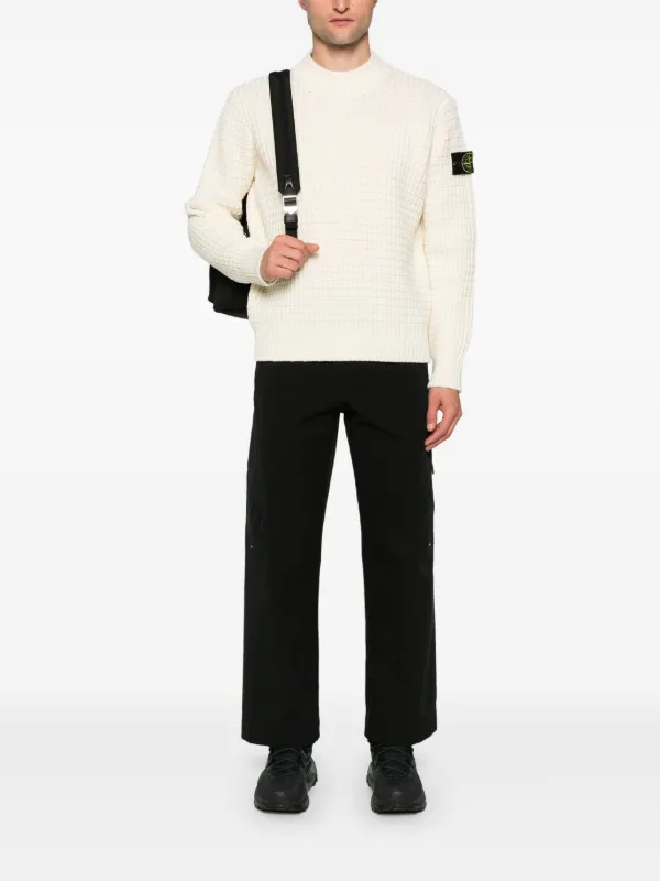 Stone Island コンパスバッジ セーター | ニュートラル | FARFETCH JP