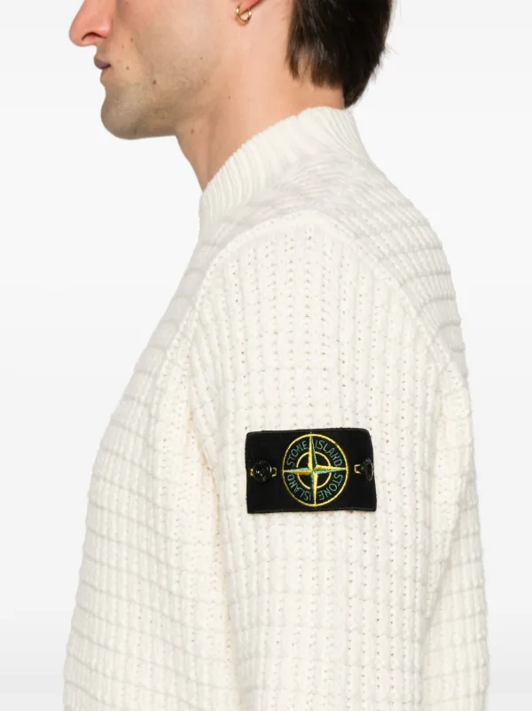 Stone Island コンパスバッジ セーター | ニュートラル | FARFETCH JP