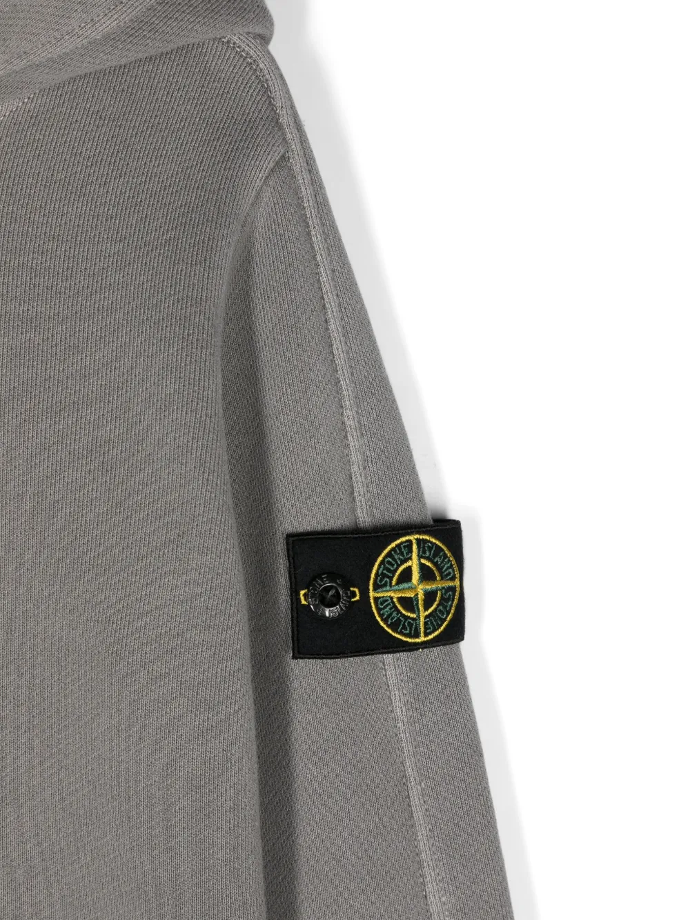 Stone Island Junior Katoenen hoodie Grijs