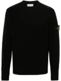 Stone Island Compass-badge wool blend jumper - Black