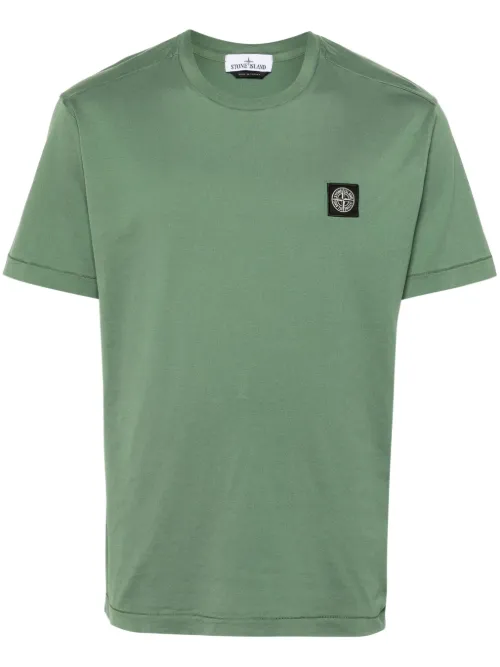 T-shirt en coton à patch Compass - Stone Island - Modalova