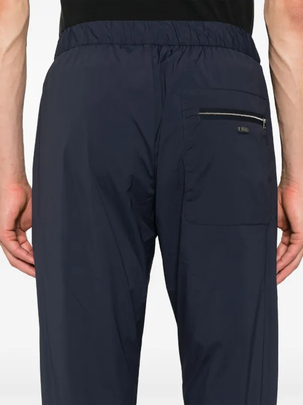 HERNO ロゴ リンクルド エフェクト ドローストリング パンツ HERNO ロゴ リンクルド エフェクト ドローストリング パンツ
