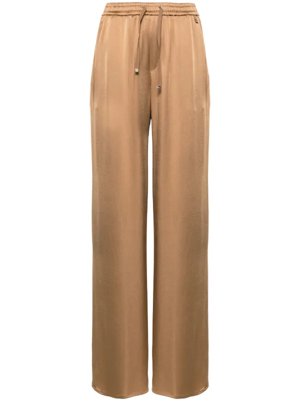 Herno Crepe Trousers in Brown