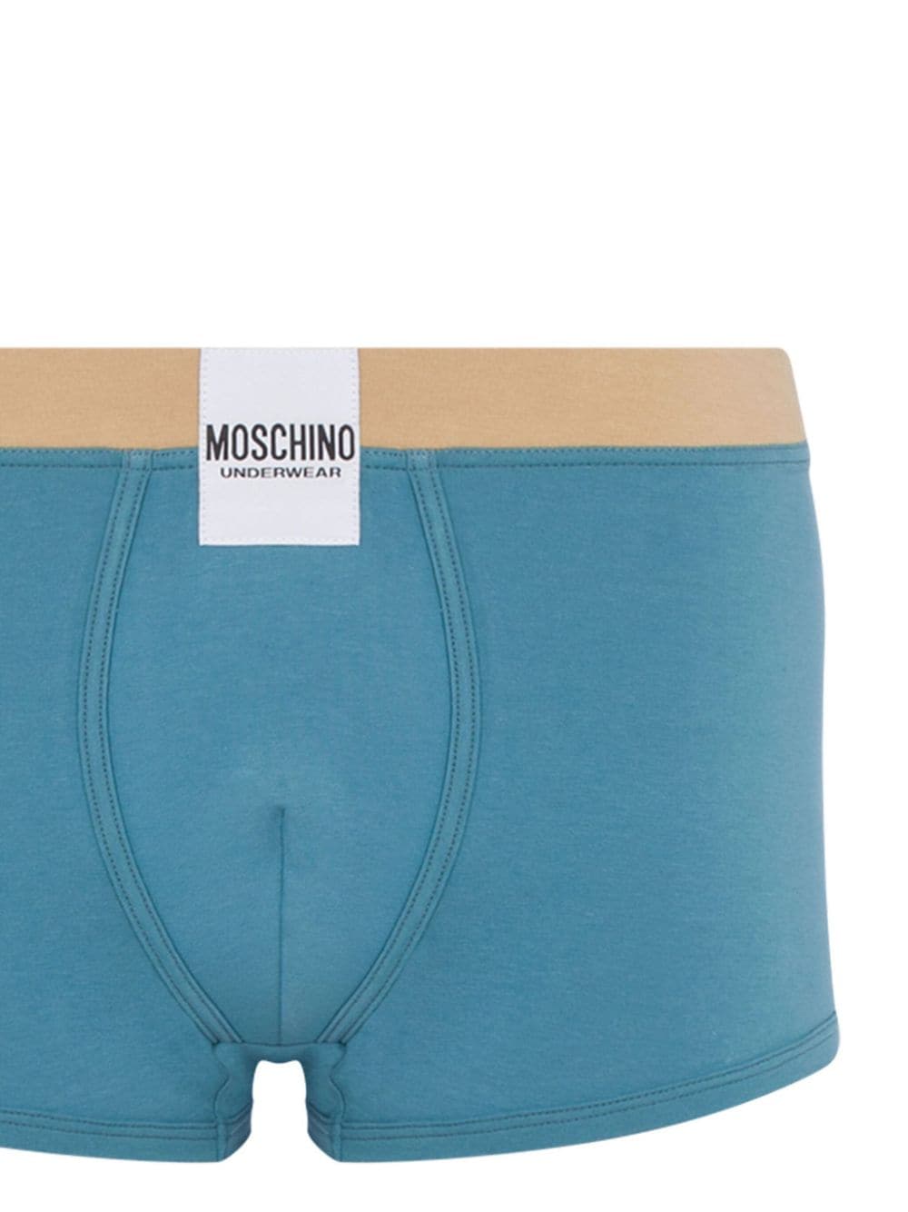 Moschino Boxershorts met logopatch - Blauw