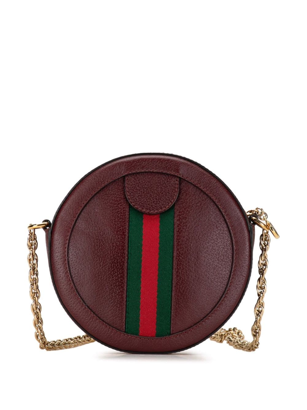Gucci Pre-Owned 2000-2015 Mini Round Ophidia Leather crossbody bag - Rood