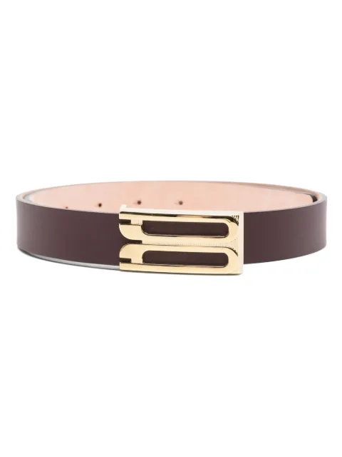Victoria Beckham logo-buckle leather belt
