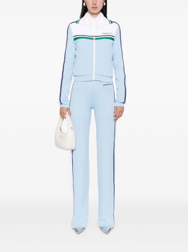 Casablanca Piqué Track Jacket | Blue | FARFETCH Casablanca Piqué Track Jacket | Blue | FARFETCH