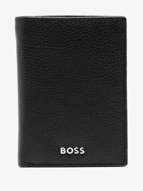 BOSS cartera con placa del logo