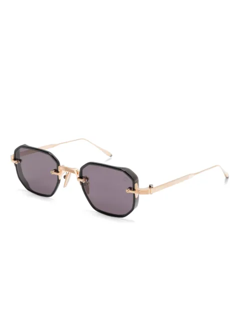 Akoni geometric-frame sunglasses AKS307A - 1