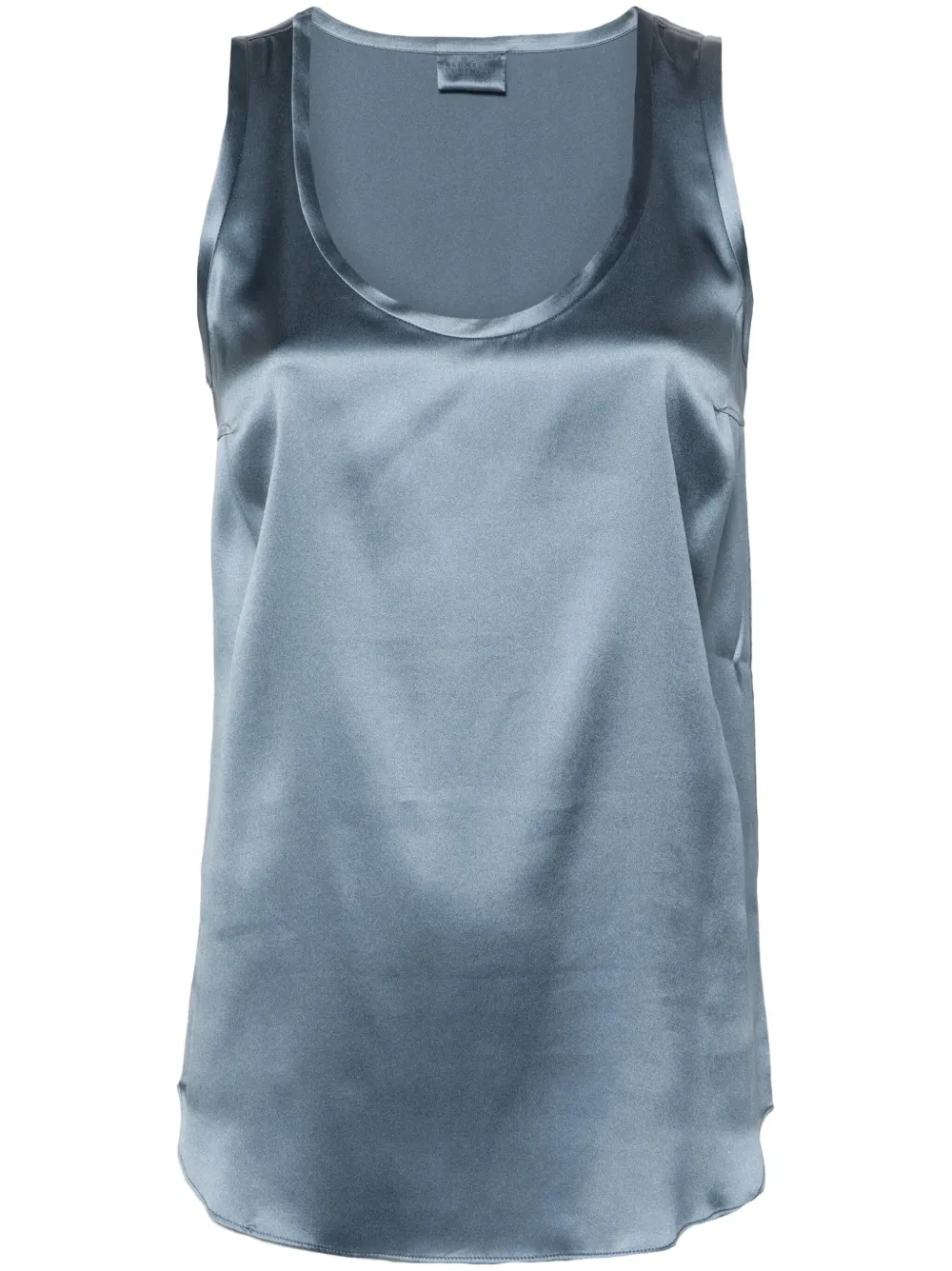 Brunello Cucinelli Satijnen tanktop Blauw