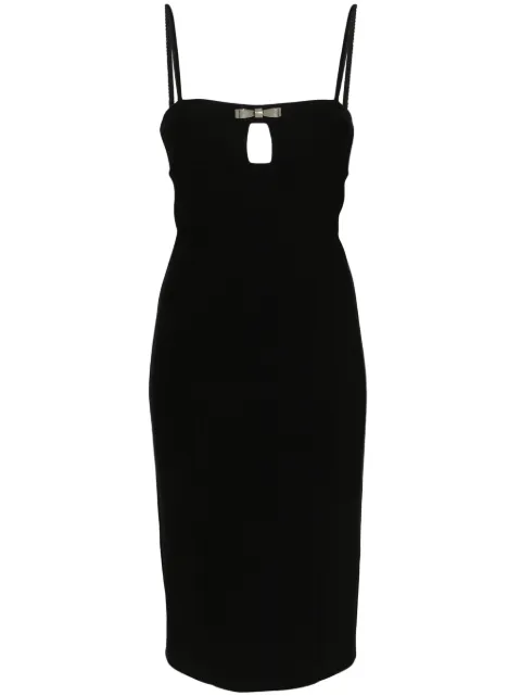 Blumarine bow-embellished midi dress