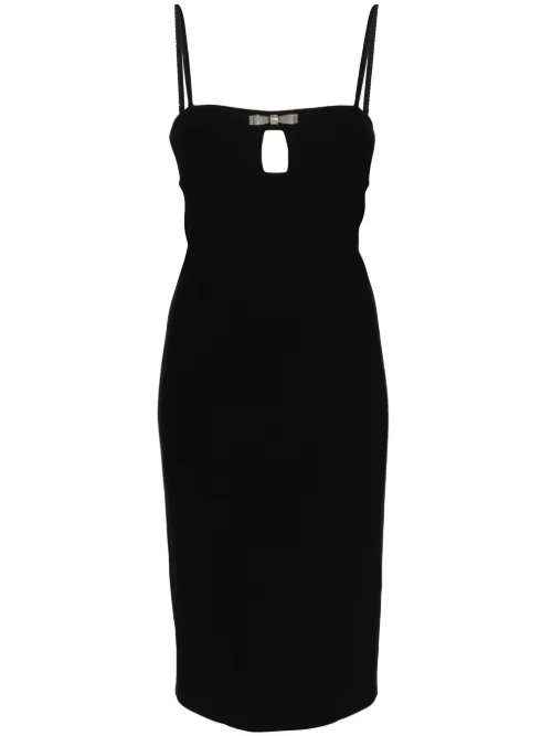 Robe mi-longue à détail de nœud - Blumarine - Modalova