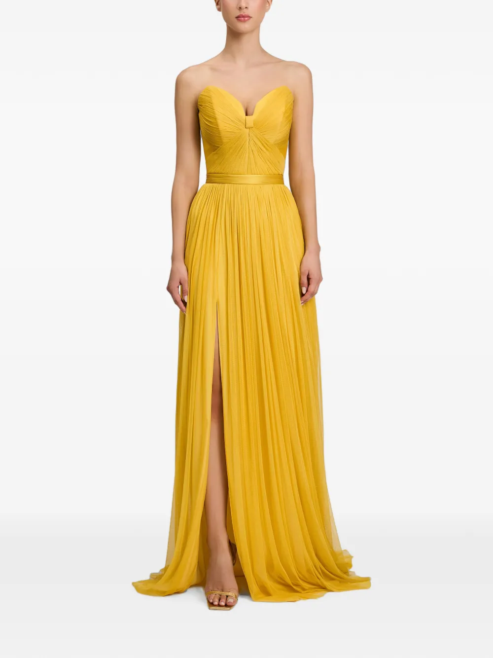 CRISTALLINI Pandora strapless maxi dress