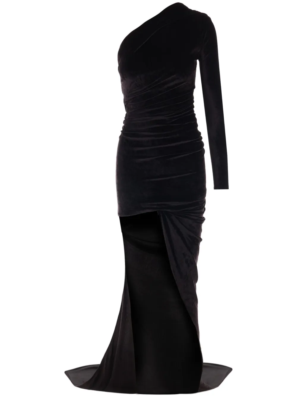 Balenciaga Asymmetrische maxi-jurk Zwart