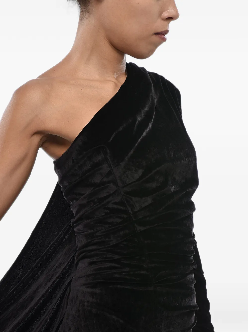 Balenciaga Asymmetrische maxi-jurk Zwart