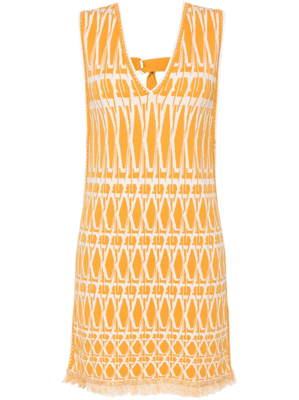 DVF Diane Von Furstenberg Reilly Knitted Mini Dress Farfetch