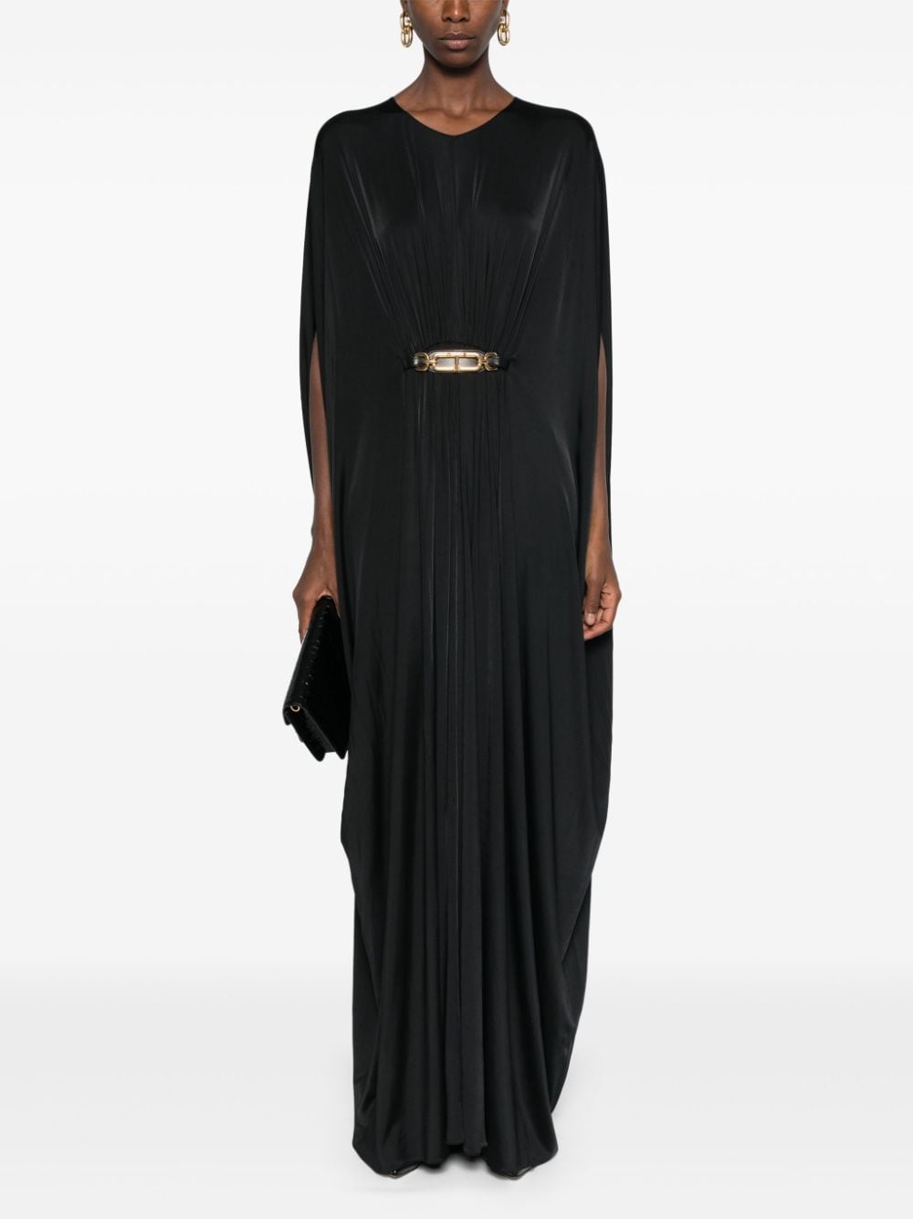 Image 2 of TOM FORD belted stretch-design kaftan