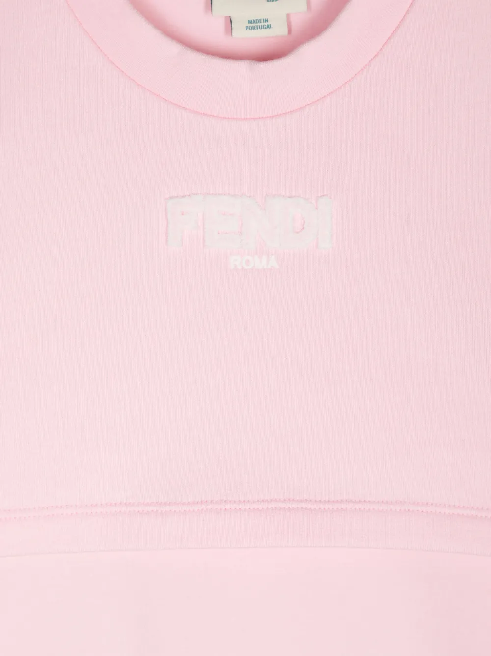 Fendi Kids Gelaagde midi-jurk Roze