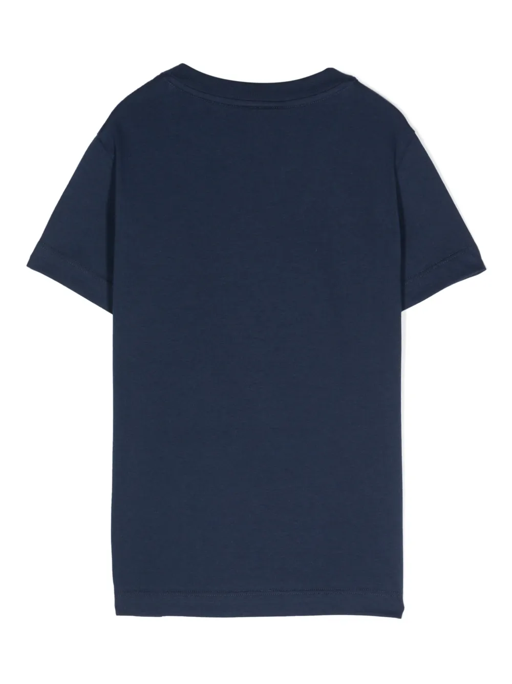 Fendi Kids Katoenen T-shirt met logoprint Blauw