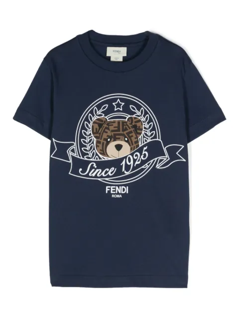 Fendi Kids logo-print cotton T-shirt