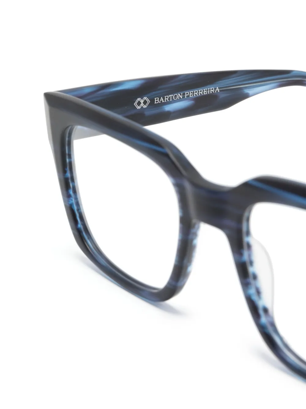 Barton Perreira Zander Square-frame Glasses In Blue