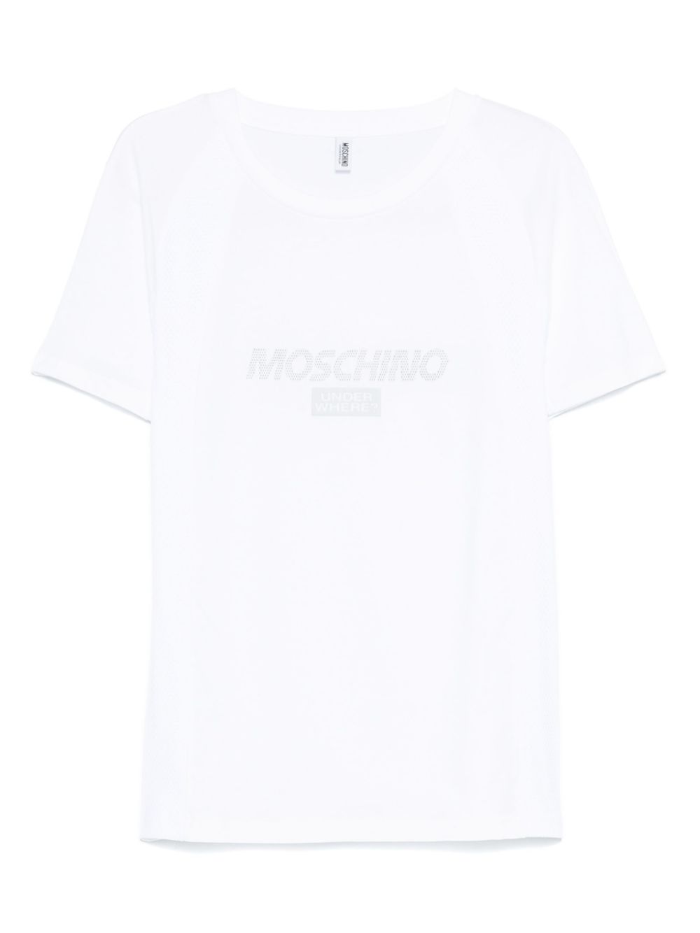 Moschino logo-appliqué T-shirt - White