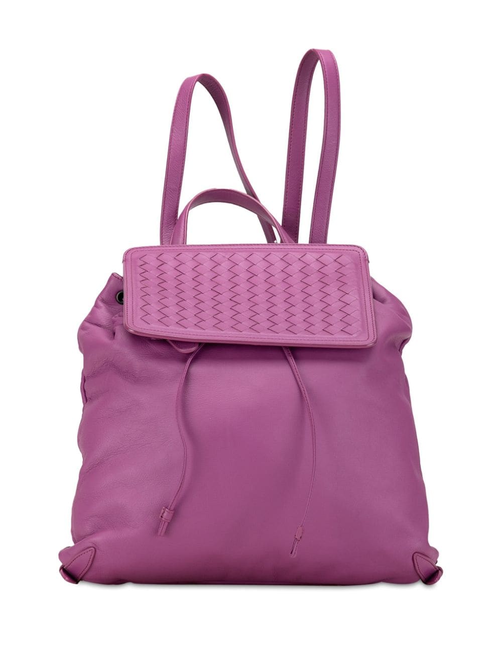 Pre-owned Bottega Veneta 2012-2023 Intrecciato Backpack In Pink