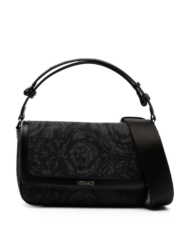 【関税込み】Versace バロッコ メッセンジャーバッグ Versace バロッコ ショルダーバッグ | ブラック | FARFETCH JP