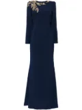 Jenny Packham Angel Eyes crystal-embellished gown - Blue