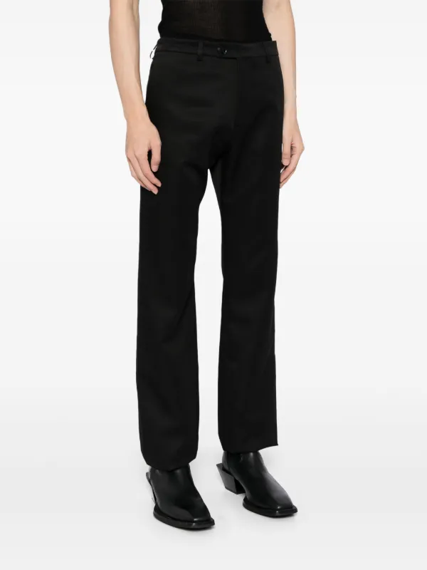 Martine Rose Bumster Trousers Black FARFETCH TW