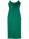 Alex Perry corset-style satin midi dress - Green